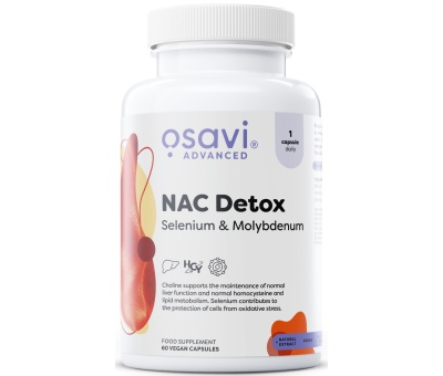 OSAVI NAC Detox, Selenium & Molybdenum - 60 vegan caps