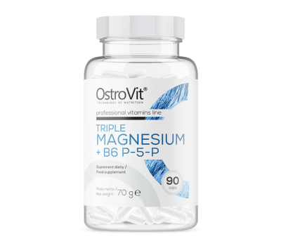 OstroVit Triple Magnesium + B6 P-5-P 90 caps