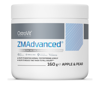 OstroVit ZMAdvanced 160g Apple & Pear (ZMA+Ashw.+Melatoniin)