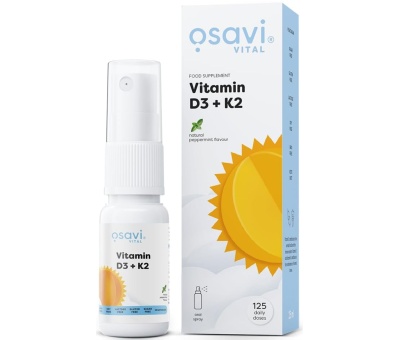 OSAVI Vitamin D3 + K2 Oral Spray 25ml Peppermint