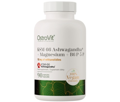 OstroVit KSM-66 Ashwagandha + Magnesium + B6 P-5-P 90 caps