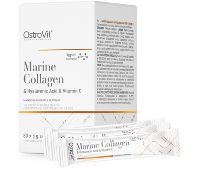 OstroVit Marine Collagen + Hyaluronic Acid + Vitamin C 5g x 30 BOX Mango with Pineapple