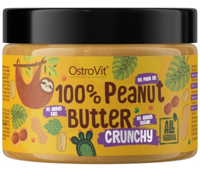OstroVit 100% Peanut Butter 500g Crunchy