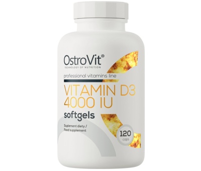 OstroVit Vitamin D3 4000 IU softgels 120softgels