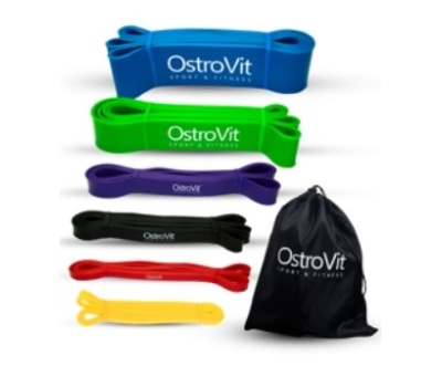 OstroVit 6 pcs set of Training Bands Resistance 2,5 - 77 kg