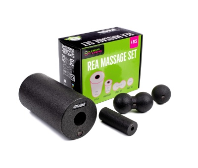 REA Massage Set (4-osaline massaazirullide ja pallide komplekt)