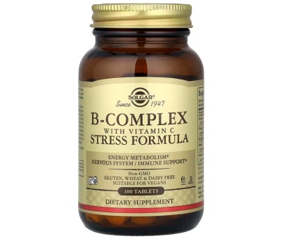 SOLGAR B-Complex with Vitamin C 100tab