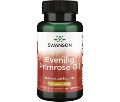 SWANSON Evening Primrose Oil 500mg - 100 softgels (Kuningakepiõli)