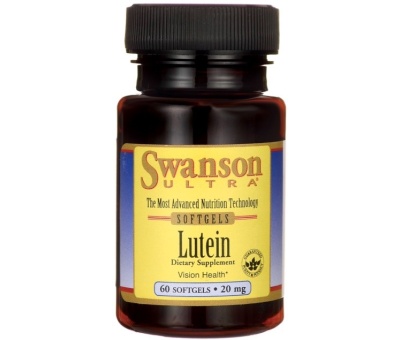 SWANSON Lutein 20mg - 60 softgels (Luteiin silmadele) 