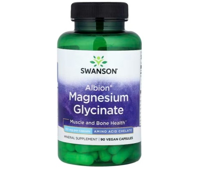 SWANSON Albion Magnesium Glycinate 133 mg, 90 Vegan Capsules