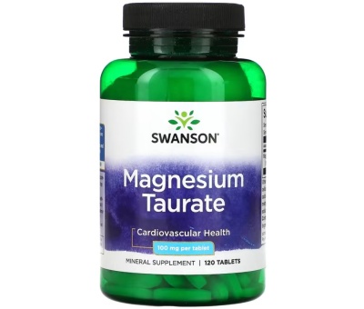 SWANSON Magnesium Taurate 100mg - 120tab (Magneesiumtauraat)