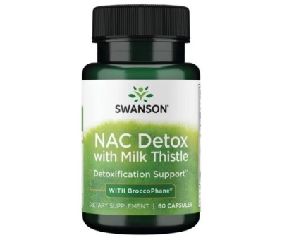 SWANSON NAC Detox With Milk Thistle 60caps