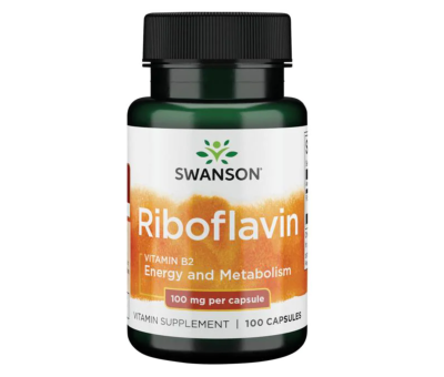 SWANSON Vitamin B2 Riboflavin 100mg - 100 caps