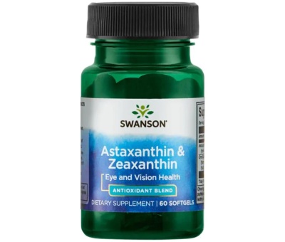 SWANSON Astaxanthin & Zeaxanthin - 60 softgels