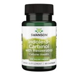 SWANSON Indole-3-Carbinol with Resveratrol, 200mg - 60 caps