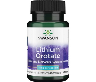 SWANSON Lithium Orotate, 5mg - 60 vcaps
