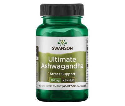 SWANSON Ashwagandha Ultimate KSM-66 250mg - 60vcaps