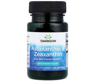 SWANSON Astaxanthin & Zeaxanthin - 60 softgels