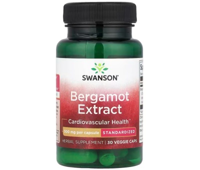 SWANSON Bergamot Extract 500 mg 30 Veg Capsules