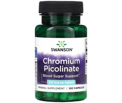 SWANSON Chromium Picolinate 200mcg - 100 caps