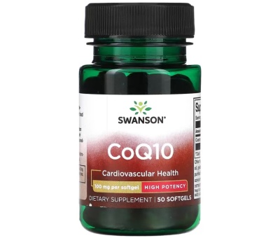 SWANSON CoQ10, 100mg - 50softgels (Koensüüm)