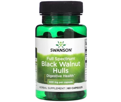 SWANSON Black Walnut Hulls 500mg - 60 caps