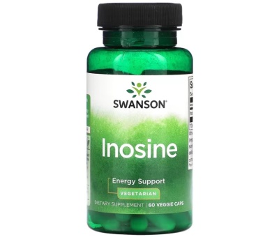 SWANSON Inosine 500mg, 60 Veg Capsules