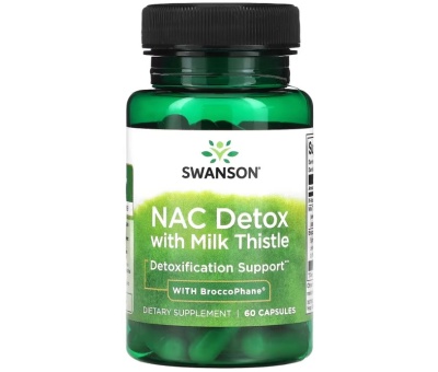 SWANSON NAC Detox With Milk Thistle 60caps