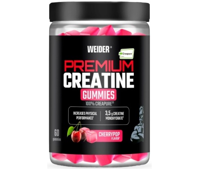 WEIDER Premium Creatine Creapure 60 gummies Cherrypop
