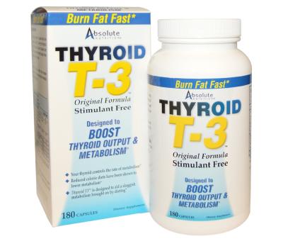 Absolute Nutrition Thyroid T3 - 180 caps