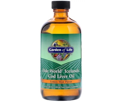 GARDEN OF LIFE Icelandic Cod Liver Oil 236ml Lemon Mint