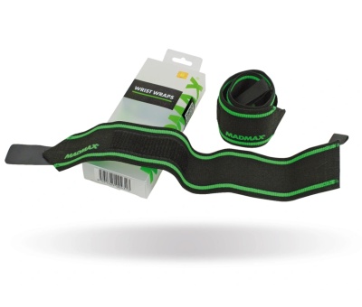MADMAX Wrist Wraps 18" Black/Green (MFB-298)