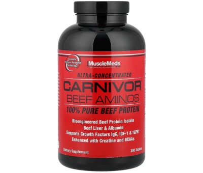MUSCLEMEDS Carnivor Beef Amino 300tabs BB 31.01.26