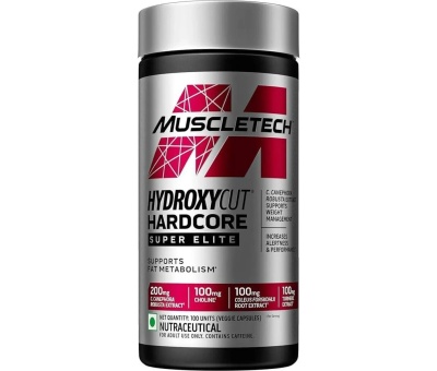 MUSCLETECH Hydroxycut Hardcore Super Elite 100caps BB 10/2025