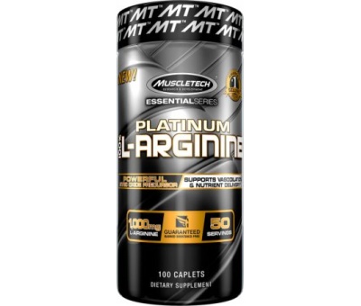 MUSCLETECH Platinum 100% L-arginine 100caps