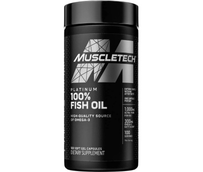 MUSCLETECH Platinum Fish Oil 100 Softgels BB 19.04.23