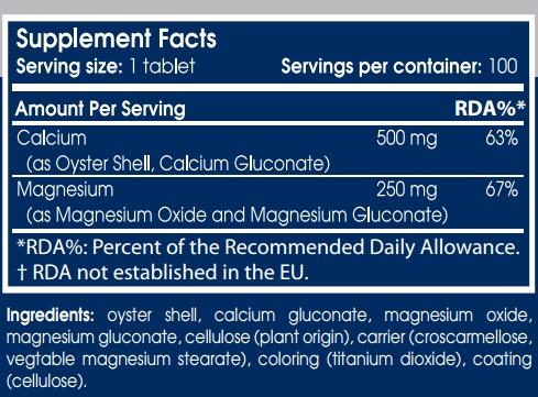 SCITEC Calcium Magnesium 100tab @ iFit